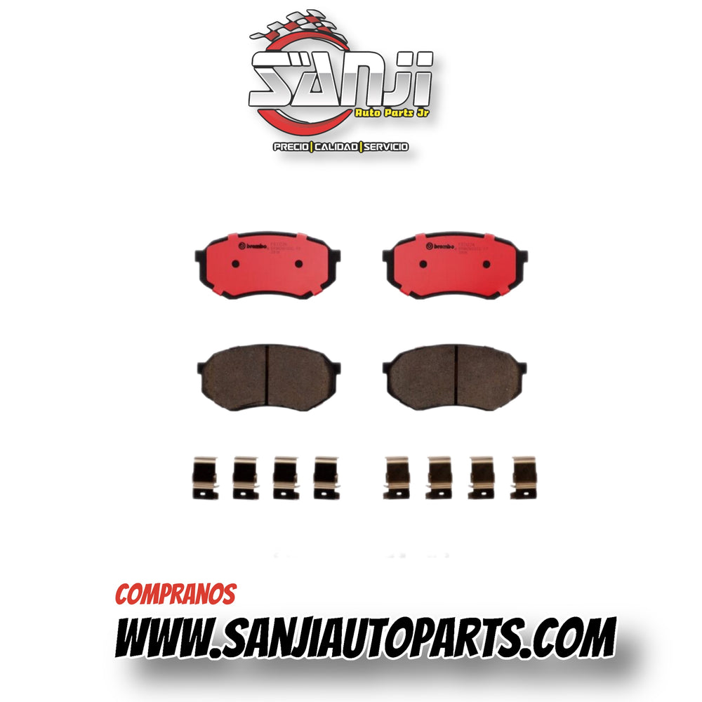 PAD FRENO FRENTE)SEMI METALICO TOYOTA CAMRY  92-01 MOTOR 4CIL RAV 96-00 COROLLA 93-97 AL